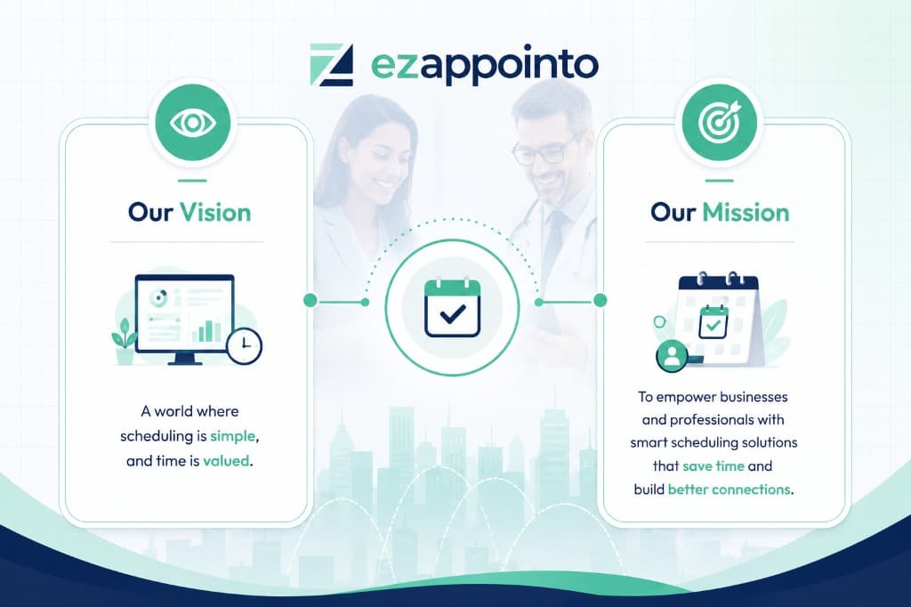 Ezappointo vision and mission — simple scheduling and smart solutions that save time
